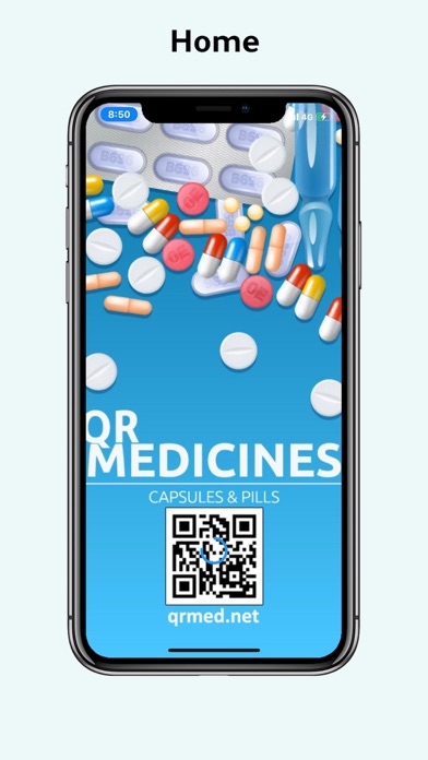 QR Med Leaflet Reader iOS app screenshot