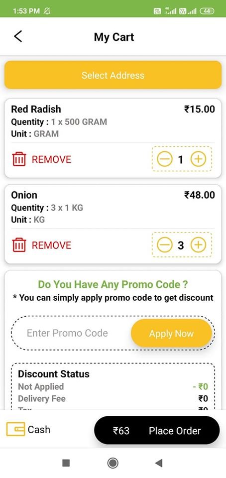 Grocery App app preview